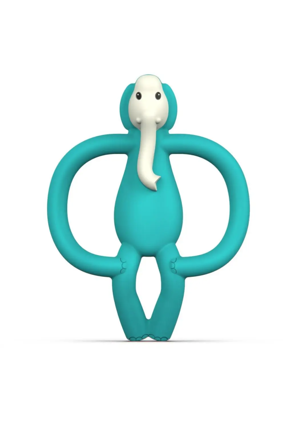 Іграшка-прорізувач Слон Matchstick Monkey (бірюзовий, 11 см)