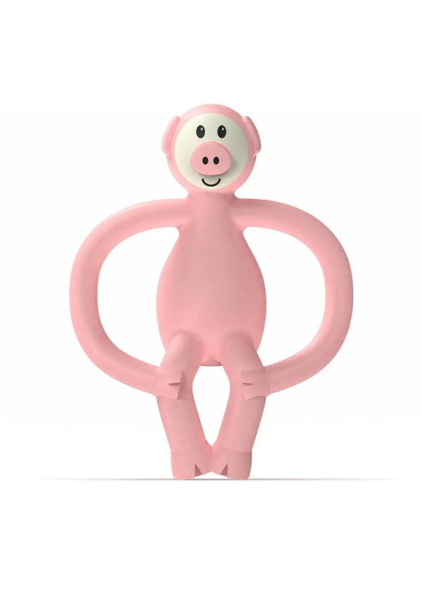Іграшка-прорізувач Свинка Matchstick Monkey (світло-рожевий, 11 см) 
